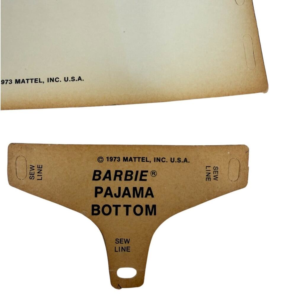 Vintage 70s Mattel Barbie Sew Magic Doll Clothes Pattern Dress Skirt Instruction - Picture 4 of 7